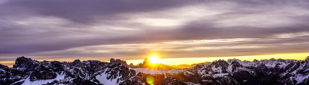 Sonnenaufgang Drei Zinnen