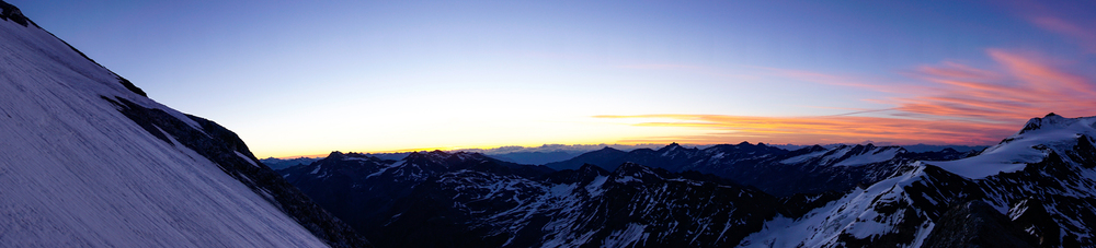 Sonnenaufgang Süd-Ostflanke Königspitze