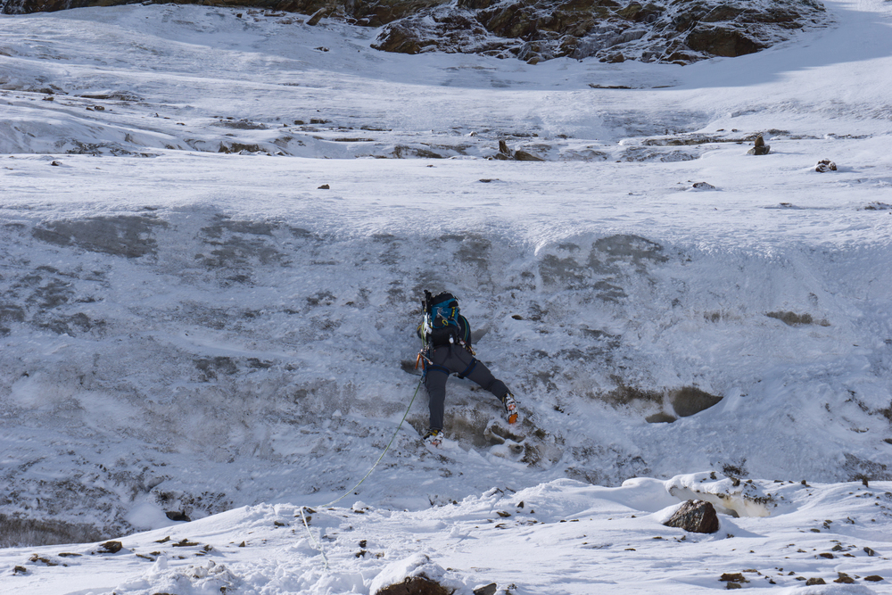 Randspalte Zufallferner zu Zufall Nordwand